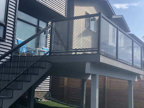 Westcana Aluminum railings with glass or pickets
