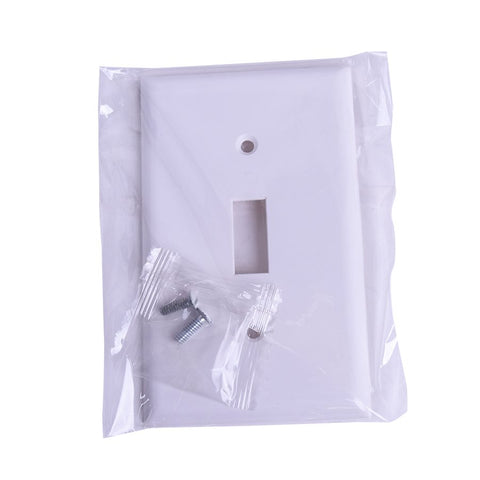 1 GANG TOGGLE SWITCH PLATE WHITE 140147