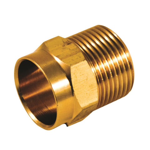 Brass ½in Copper Mpt Adapter thread