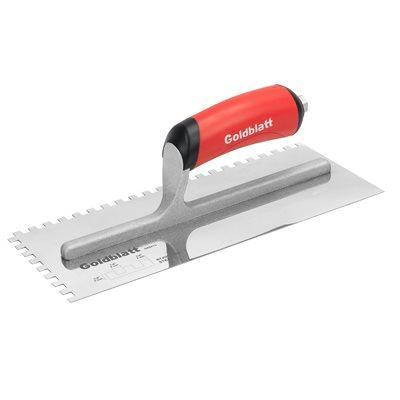 Trowel Notched 11x4½in (¼inx¼in SQ Notch) Red Handle
