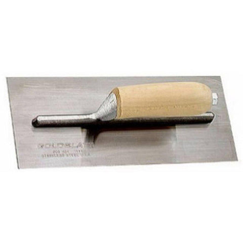 Pro Stainless Steel Stucco Trowel 12in x 5in Soft Handle